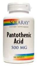 Acid Pantothenic 500 mg 100 Cápsulas